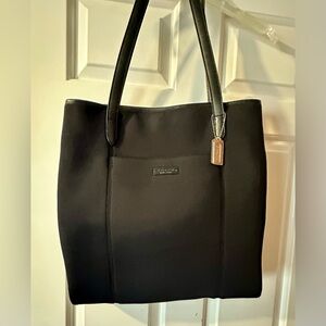 Vintage Coach Neoprene Black Tote Bag style 6209